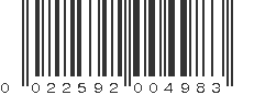 UPC 022592004983