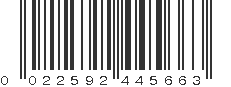 UPC 022592445663