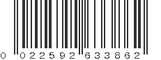 UPC 022592633862