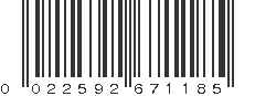 UPC 022592671185