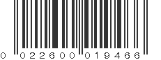 UPC 022600019466