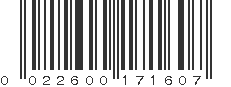 UPC 022600171607