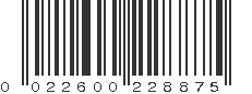 UPC 022600228875