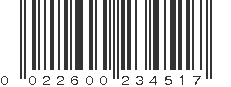 UPC 022600234517