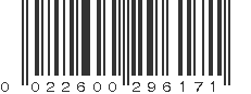 UPC 022600296171