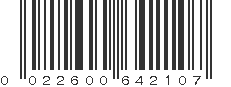 UPC 022600642107