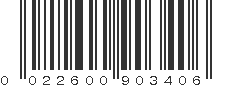 UPC 022600903406