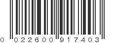 UPC 022600917403