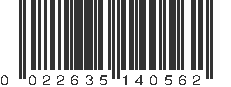 UPC 022635140562