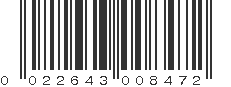 UPC 022643008472