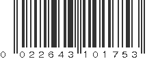 UPC 022643101753