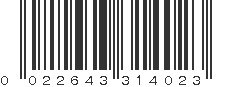 UPC 022643314023