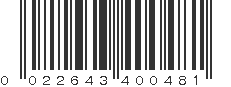 UPC 022643400481