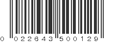 UPC 022643500129