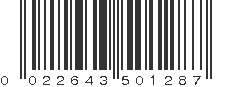 UPC 022643501287