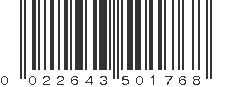 UPC 022643501768