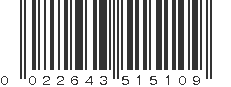 UPC 022643515109