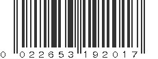 UPC 022653192017