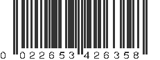 UPC 022653426358