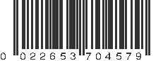 UPC 022653704579