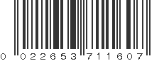 UPC 022653711607