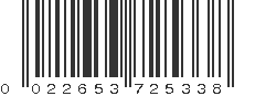 UPC 022653725338