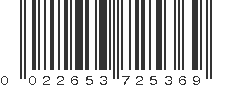 UPC 022653725369