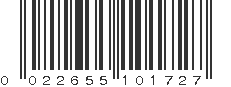 UPC 022655101727