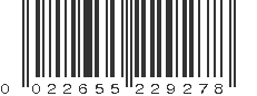 UPC 022655229278