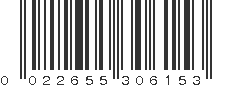 UPC 022655306153