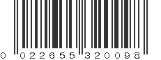 UPC 022655320098