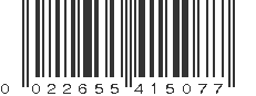 UPC 022655415077