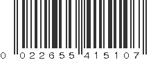 UPC 022655415107