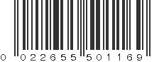 UPC 022655501169