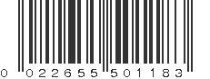 UPC 022655501183