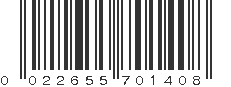 UPC 022655701408