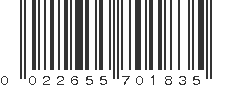 UPC 022655701835