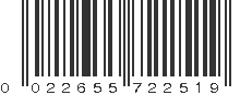 UPC 022655722519