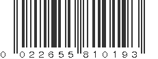 UPC 022655810193