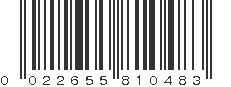 UPC 022655810483