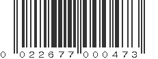 UPC 022677000473