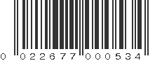 UPC 022677000534