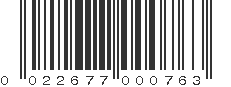 UPC 022677000763