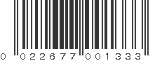 UPC 022677001333