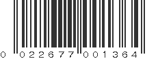 UPC 022677001364