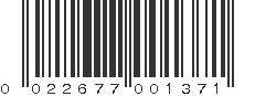 UPC 022677001371