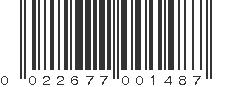 UPC 022677001487