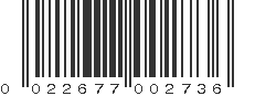 UPC 022677002736