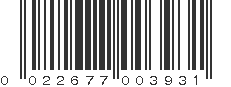 UPC 022677003931