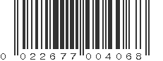 UPC 022677004068